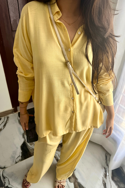 Butter Yellow Button Down