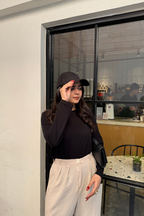 Beige Korean Pants