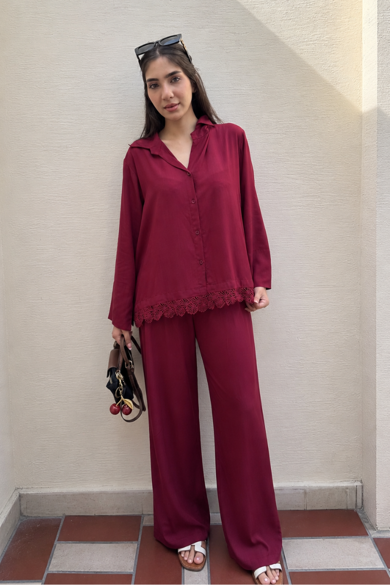 Kaia Set - Maroon