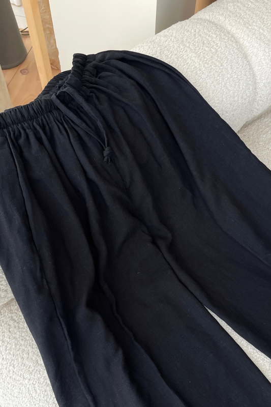 Black Linen Pants