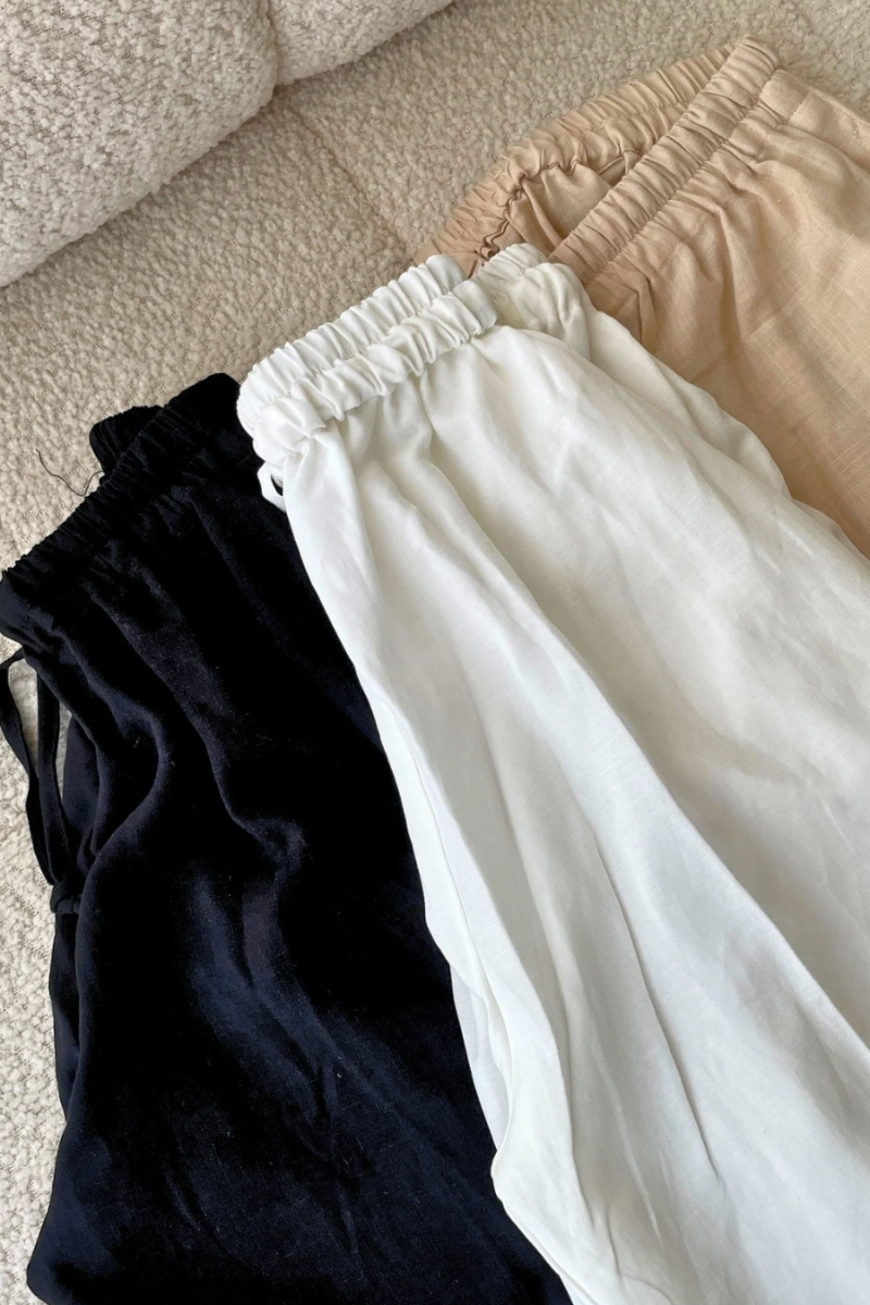 White Linen Pants