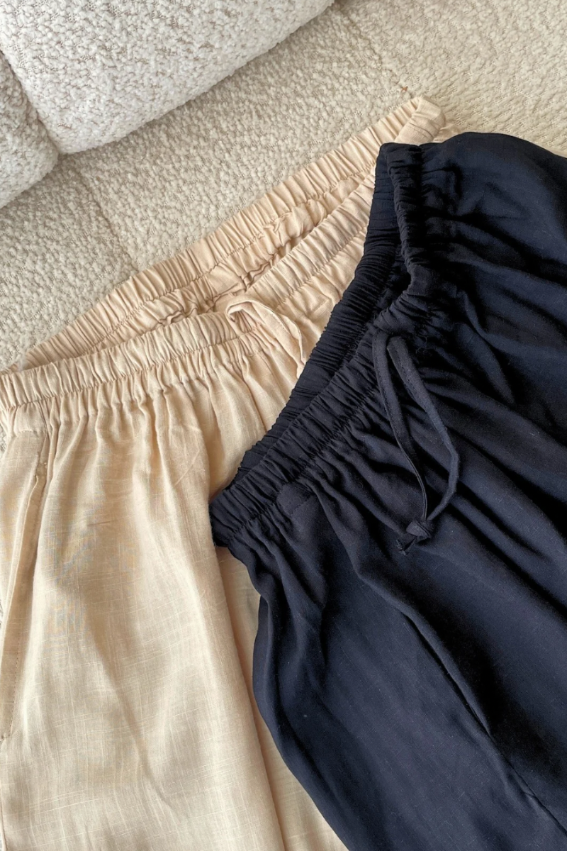 Black Linen Pants