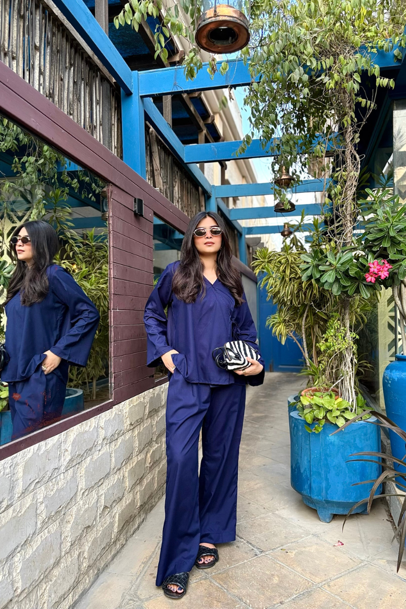 Navy Blue Maisie Set