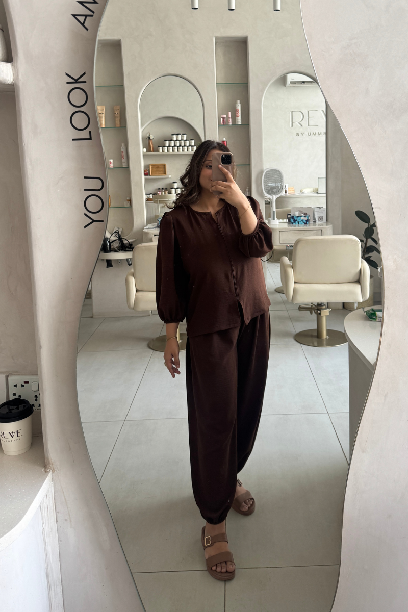 Chocolate Brown Balloon Co-ord