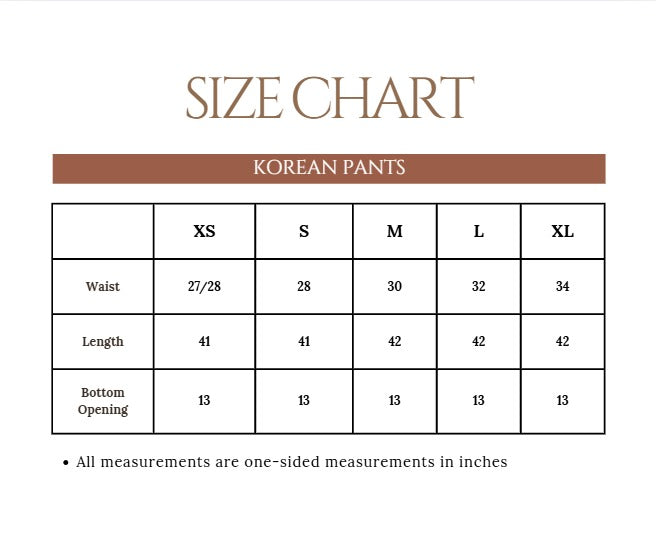 Cream White Korean Pants