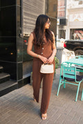 Camel Brown Parisian Chic