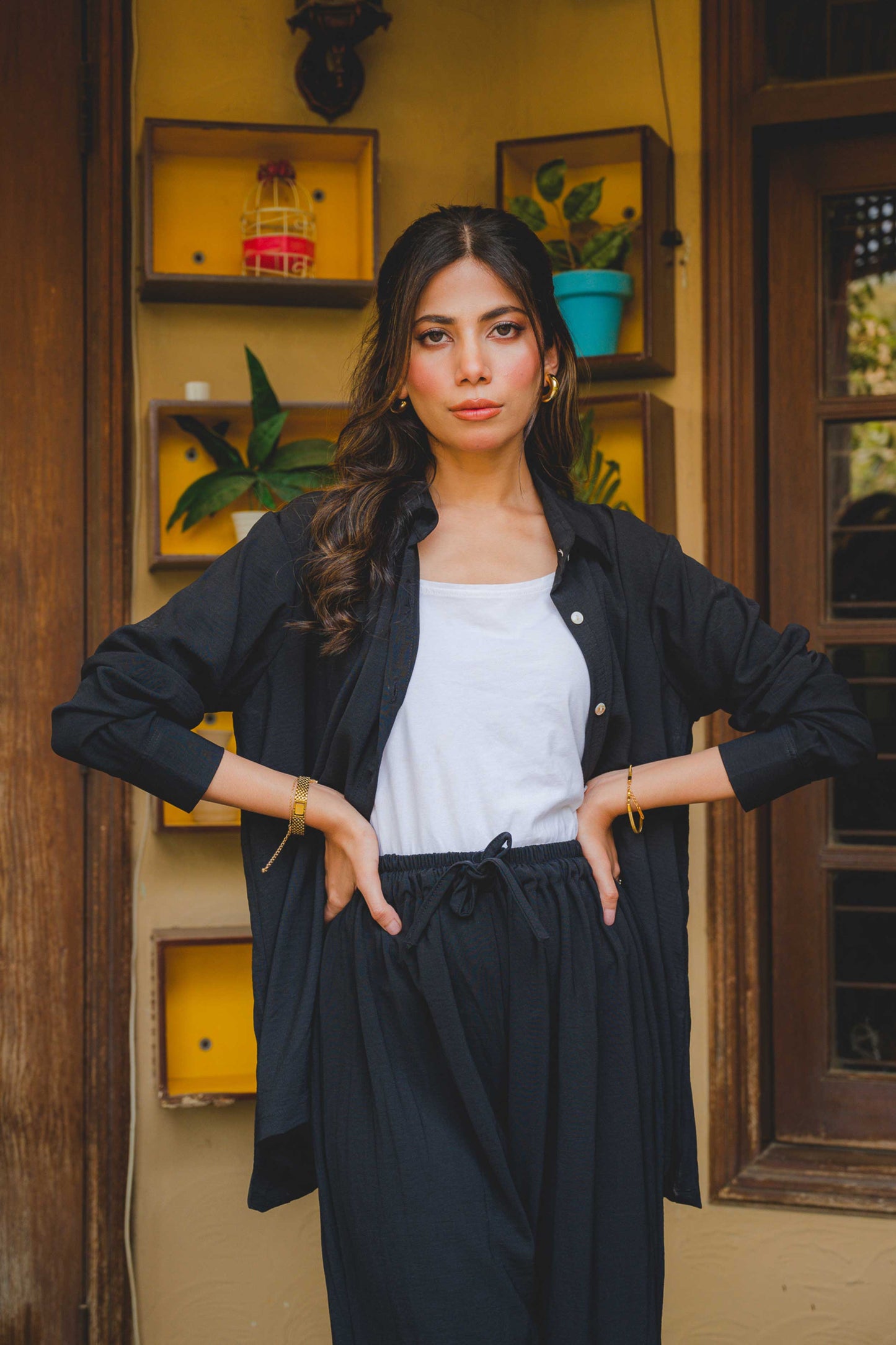 Black Button Down