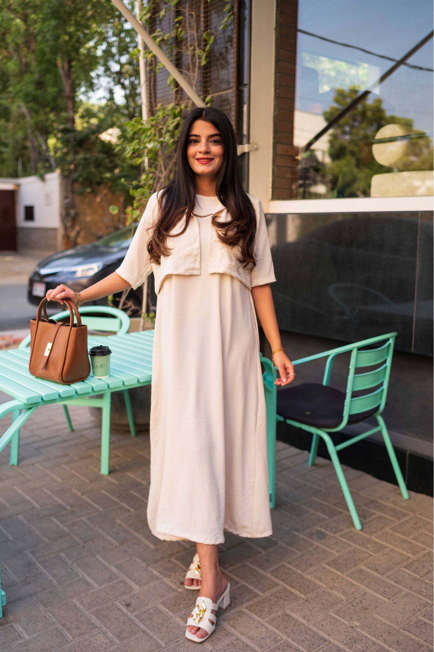 Cream Mila Set