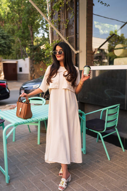 Cream Mila Set