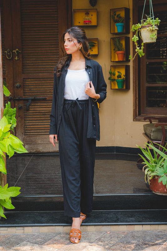 Black Button Down